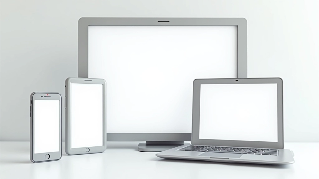Confronto visivo tra lo stesso menu su tre dispositivi: smartphone con hamburger menu, tablet con menu ridotto, e desktop con mega-menu completo